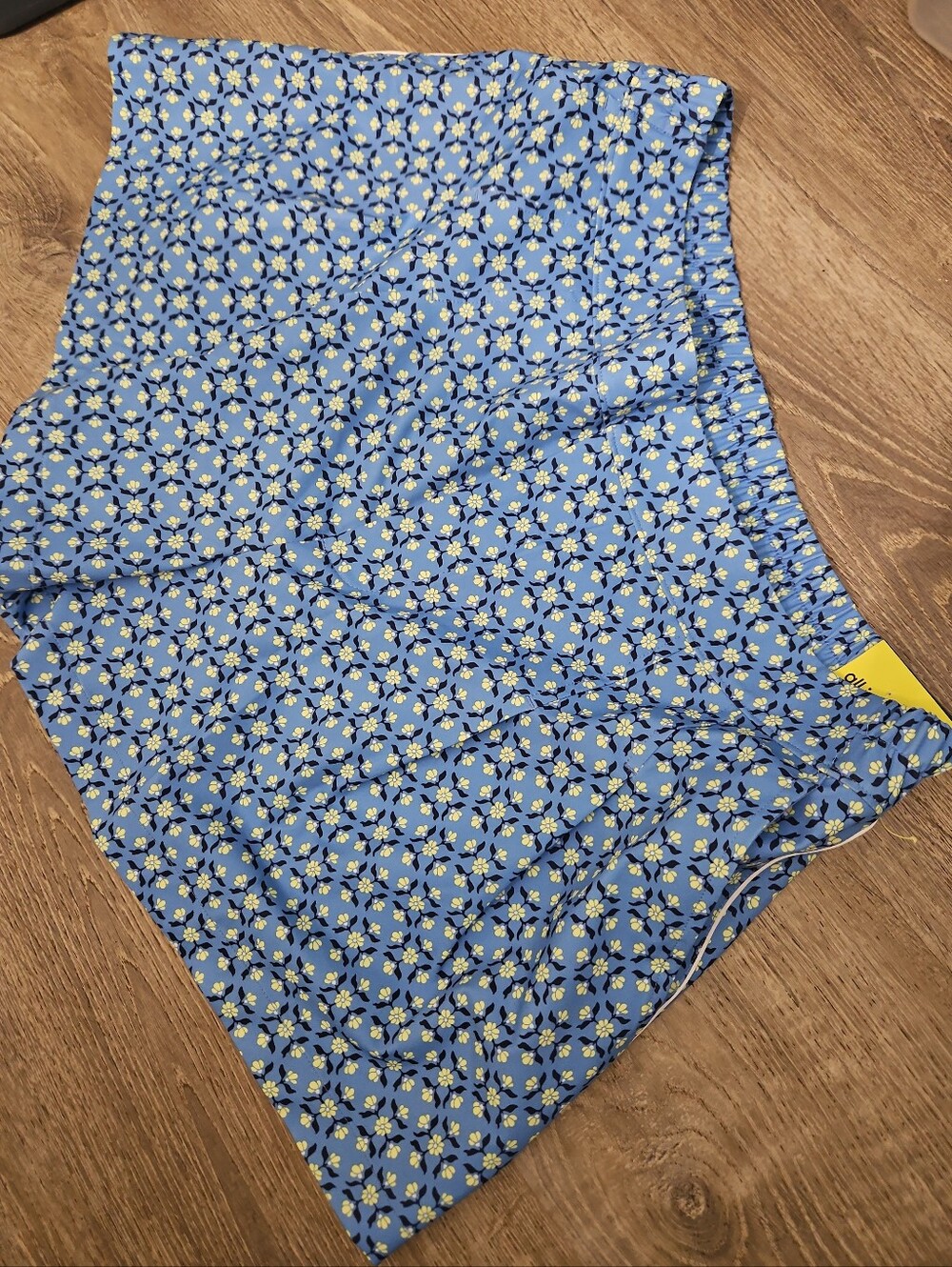 NWT All in Motion Women's High-Rise Golf Shorts - Blue Floral - Size L